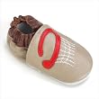 Momo Baby 4B1-391008-TAP Soft Sole Baby Shoe in Basketball Taupe Color: Taupe, Size: 4