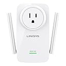 Linksys AC1200 Amplify Dual Band High-Power Wi-Fi Range Extender with Intelligent Spot Finder Technology and AC Pass Thru (RE6700)