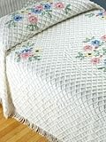 Floral Bouquet Chenille Bedspread