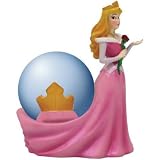 Disney Motif Globe with Sleeping Beauty Aurora Figurine & Crown Design