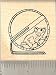 Hamster Wheel Rubber Stamp - Wood Mounted