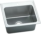 IMAGE OF Elkay DLRQ2522121 Gourmet Lustertone Sink, Stainless Steel