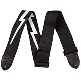 Fender 2-Inch Nylon Lightning Bolt Strap, Black