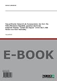 Das politische Kabarett als Kommentator der Zeit. Die frühe Weimarer Republik, gesehen durch das Kabarett-Theater Schall und Rauch (1919-1921). Mit Texten von Kurt Tucholsky