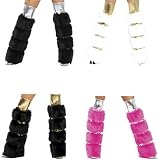 J Valentine Fur Stripped Leg Warmer
