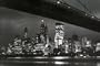 (24x36) New York City (Brooklyn Bridge & Skyline at Night) Art Poster Print