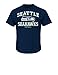 VF LSG NFL Seattle Seahawks Men's Greatness Short Sleeve Basic Tee, X-Large, Navy