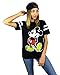 Disney Womens Mickey Mouse Varsity Football Tee