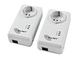 Allnet ALL168222 HomeplugAV Powerline Passthrough Adapter (200Mbps, 2er Pack)