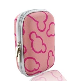 Pink Pattern Hard Shockproof Camera Case for Fujifilm FinePix L55 Digital Camera