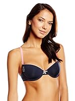 Lulu Castagnette Sujetador Copa Foam con Aros Basic (Azul Marino)