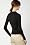 Long Sleeve Cotton Cashmere Ribbed Polo Sweater