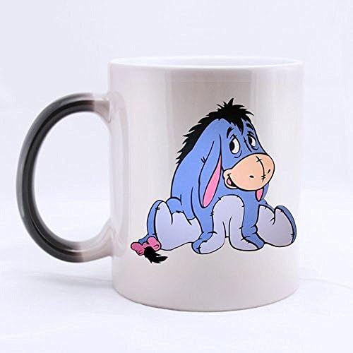 Winnie the Pooh Eeyore Custom Morphing Mug Coffee or Tea Cup 100% Ceramic 11 Ounce