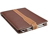 M-Edge Platform Leather Kindle Jacket (Fits 6" Display, 2nd Generation Kindle), Pebbled Mocha w/ Saddle