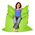 BAZAAR BAG � - Giant Beanbag LIME GREEN - Indoor & Outdoor Bean Bag - MASSIVE 180x140cm - GREAT for Garden