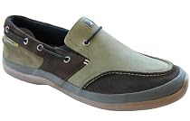 $85 Nautica Bluto Olive Brown Boat Sail Shoes Loafers 9