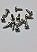 12 Pack #2 x 1/4 inch Small Phillips Guitar Truss Rod Cover Screws Nickel