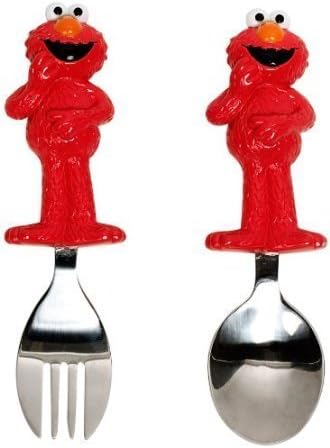 Munchkin Sesame Street Toddler Fork and Spoon, Elmo