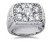 2.42 ctw Men's Diamond Ring in Platinum