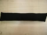 fabric DRAUGHT excluder black hard wearing 30