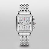 NEW MICHELE DECO DIAMOND STAINLESS STEEL WATCH MWW06A000028