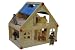 Set : Puppenhaus mit Möbeln und Puppen - Haus Möbel Puppenstube Puppe Holz