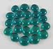 Aqua Green Translucent 12-15mm Glass Bead Tokens