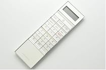 amadana アマダナ スティック型 電子計算機 ホワイト LC-304-WH