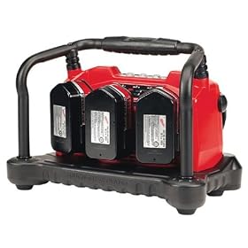 Milwaukee 48-59-0260 Multi-Bay 12-Volt to 18-Volt Slide Style 3 Bay 45 Minute Battery Charger