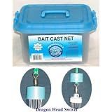 Sucker Bait Cast Net: Economical Bait Catcher 3/8' Sq. Mesh