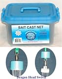 Sucker Bait Casting Net: 3/8" Sq. Mesh, 4 ft Radius