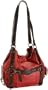Donald J Pliner Reta Tote,Red/Expresso,one size