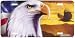 American Pride - Patriotic - Wildlife Decor Art Print - License Plate Tag By Alex Raccanelli From Airstrike