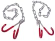 Icetoolz Hanging Chain Bike Storage System