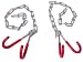 Icetoolz Hanging Chain Bike Storage System
