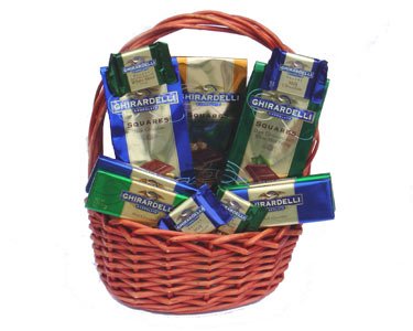 Ghirardelli Lovers Chocolate Gift Basket by Warm Sentiments