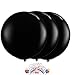 PMU Premium Latex Balloons - Jumbo Size Balloons for Birthdays, Wedding Parties, Baby Shower, Indoor & Outdoor Party Events & Decoration Supplies - Made in USA, 36 Inch Pitch Black, Pkg/3