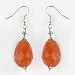 Handmade Faceted Agate Earrings With Silver Beads