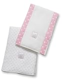 SwaddleDesigns Baby Bupies - Set of 2 - Polka Dots - Bright Pink