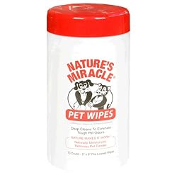 Nature's Miracle Pet Bath Wipes,   70-Count Containers