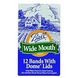 Ball Wide-Mouth Dome Canning Jar Lid with Band, Box of 12 by
