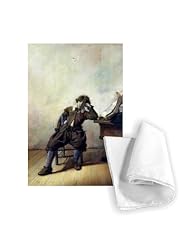 A Young Student in his Study or, The Smoker,.. - Tea Towel 100% Cotton - Art247 - Tea... by Art247
