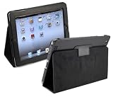 Apple Ipad 3 New IPAD3 HD Black Smart Cover Leather Folio Case for Tablet