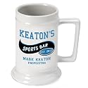 Personalized 16 oz. Sports Bar Beer Stein (Set of 72)