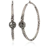 Jessica Simpson Bali High Large Hoop Earrings