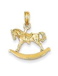 14k Rocking Horse Pendant