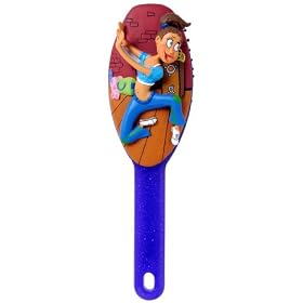 Jenika, Herdoo's Whimsical And Handpainted 3-D Character Cushioned Hairbrush For Child And Preteen Hair Care