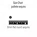 8mm Flat Round Sequin Paillettes ~ Opaque White ~ Loose Sequins for Embroidery, Bridal, Applique, ar