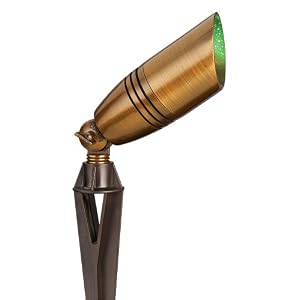 BlissLight Solid Brass Green Laser Landscape Light by Universal Lighting and Decor