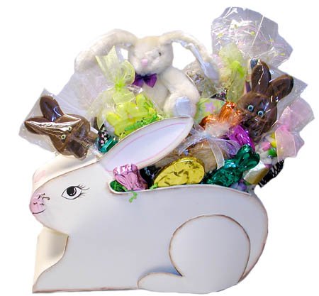 Gourmet Sugar Free Easter Bunny Planter Basket by A Bountiful Harvest
